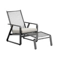 Modern Mesh Lounge Chair with Matching Ottoman